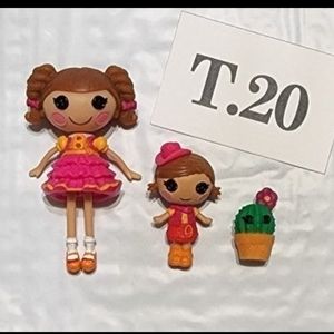 T.020- Lalaloopsy Mini, Tiny and Pet, Prairie Dusty Trails and Sister